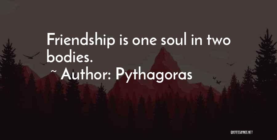 We Are One Soul In Two Bodies Quotes By Pythagoras
