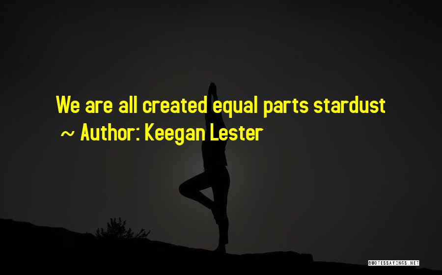 We Are Stardust Quotes By Keegan Lester