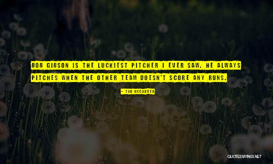 We Are The Luckiest Quotes By Tim McCarver We Are The Luckiest Quotes By Tim McCarver