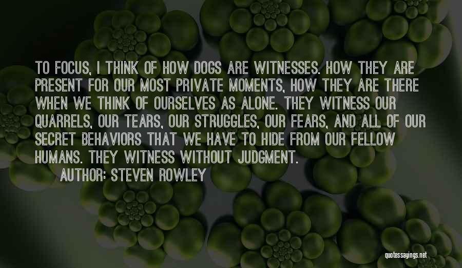 We Are Witnesses Quotes By Steven Rowley