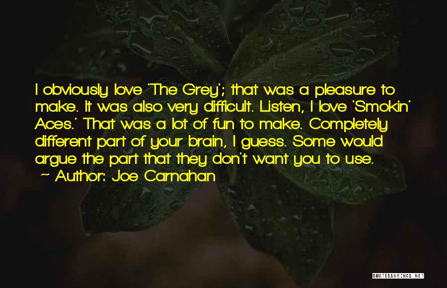 We Argue But We Love Each Other Quotes By Joe Carnahan
