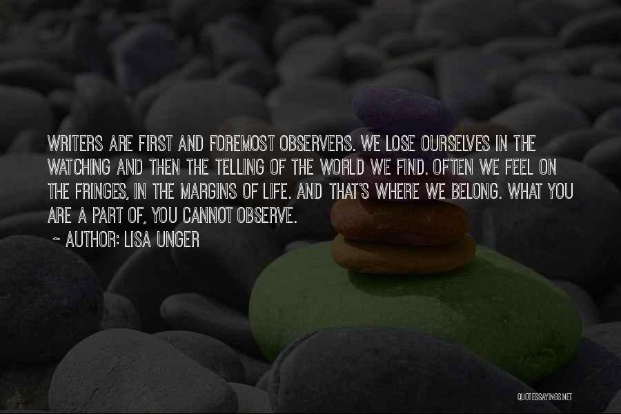 We Belong Quotes By Lisa Unger