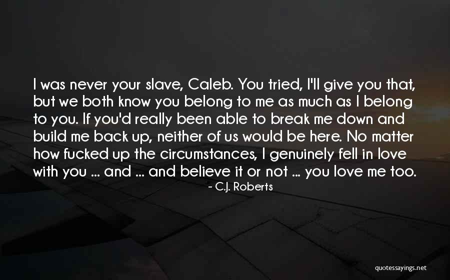 We Both Tried Quotes By C.J. Roberts We Both Tried Quotes By C.J. Roberts