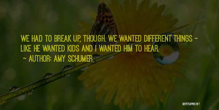 We Break Up Quotes By Amy Schumer