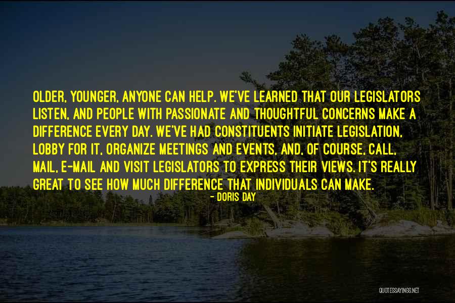 We Can Make A Difference Quotes By Doris Day We Can Make A Difference Quotes By Doris Day