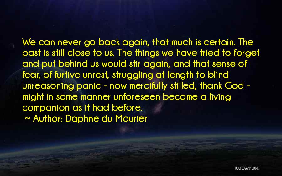We Can Never Go Back Quotes By Daphne Du Maurier