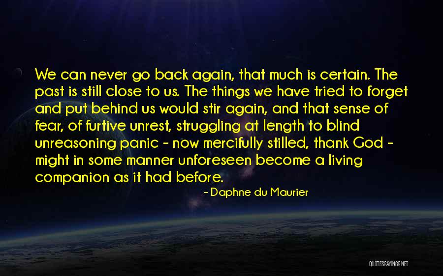 We Can Never Go Back Quotes By Daphne Du Maurier