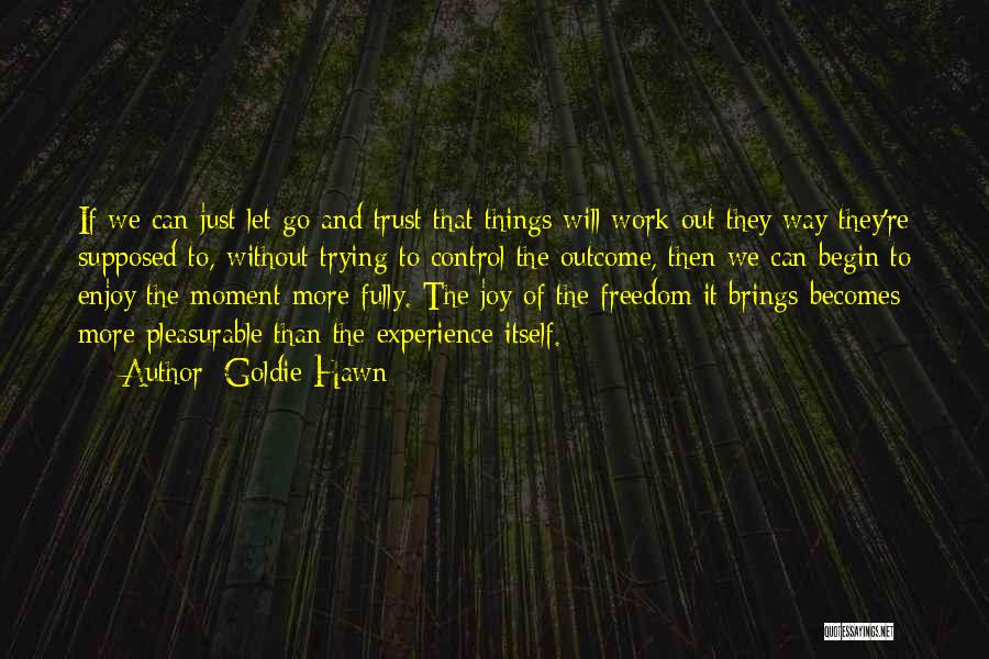 We Can Work Things Out Quotes By Goldie Hawn