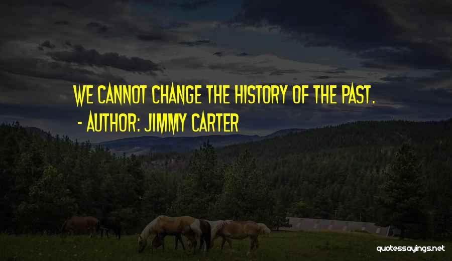 We Cannot Change Past Quotes By Jimmy Carter
