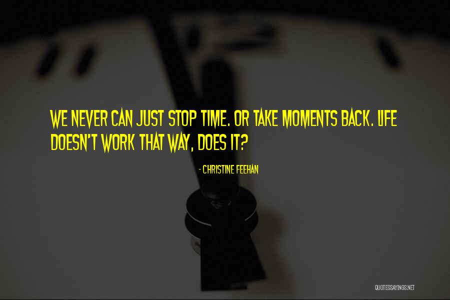 We Can't Stop Time Quotes By Christine Feehan We Can't Stop Time Quotes By Christine Feehan