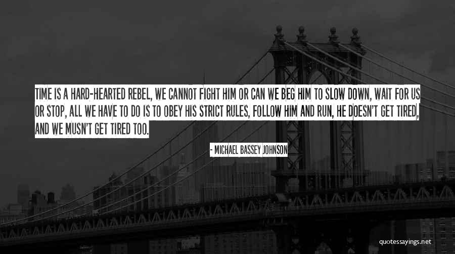 We Can't Stop Time Quotes By Michael Bassey Johnson