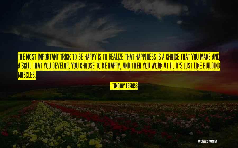 We Choose Our Own Happiness Quotes By Timothy Ferriss