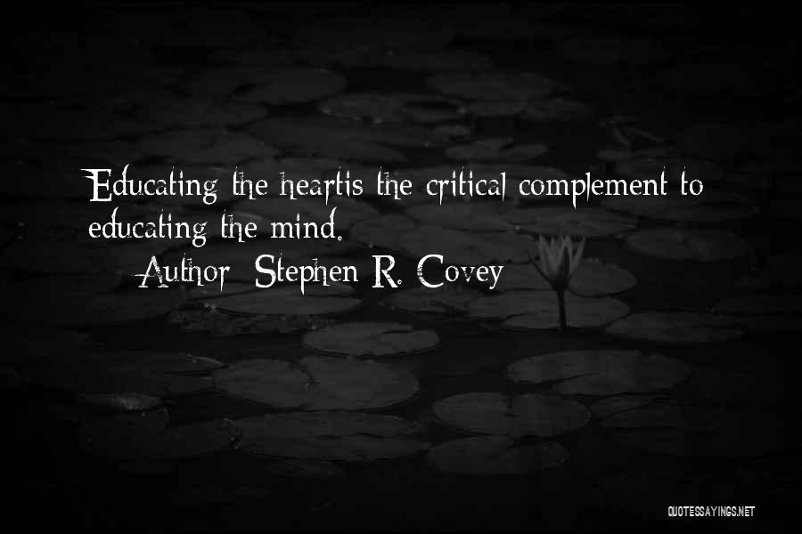 We Complement Each Other Love Quotes By Stephen R. Covey