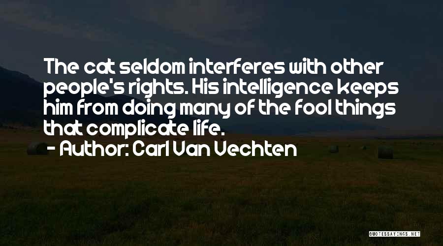 We Complicate Life Quotes By Carl Van Vechten