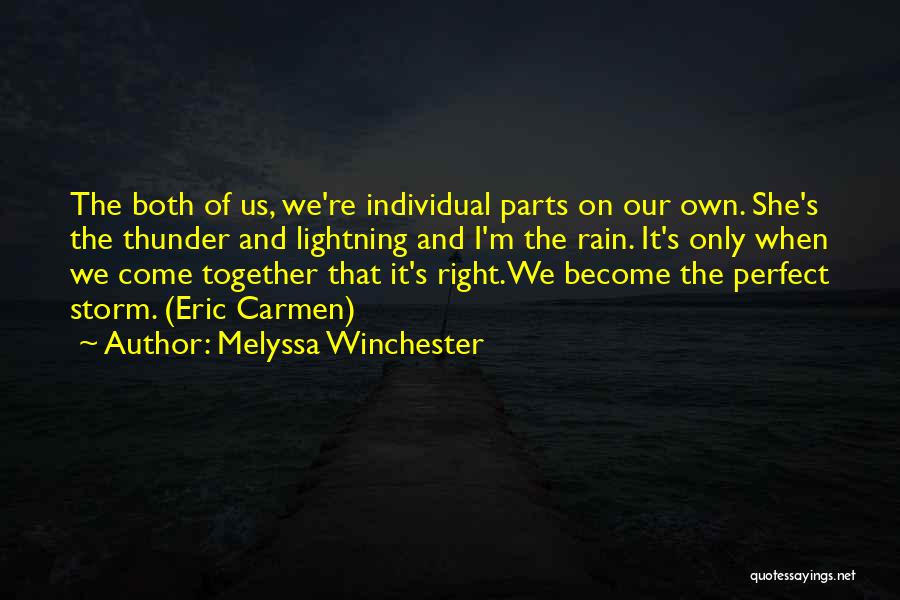 We Could Be Perfect Together Quotes By Melyssa Winchester