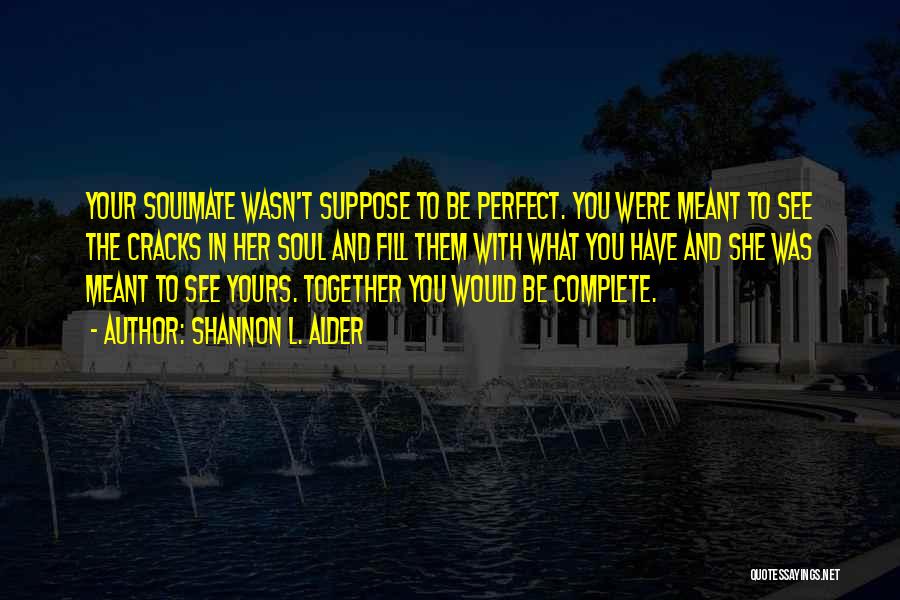 We Could Be Perfect Together Quotes By Shannon L. Alder