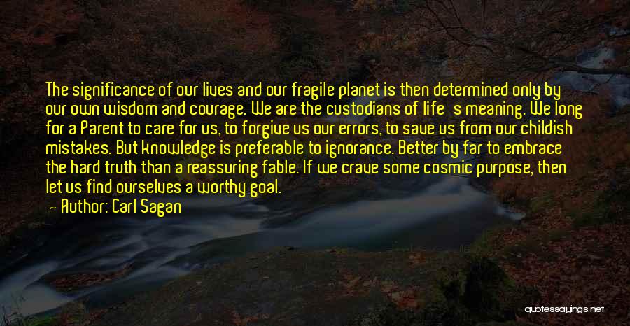 We Crave Quotes By Carl Sagan