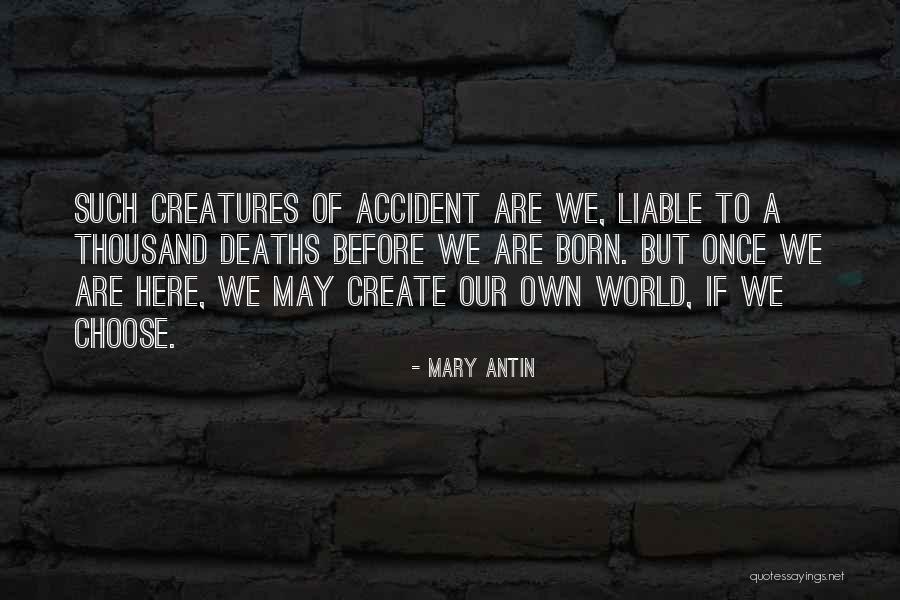 We Create Our Own Quotes By Mary Antin We Create Our Own Quotes By Mary Antin