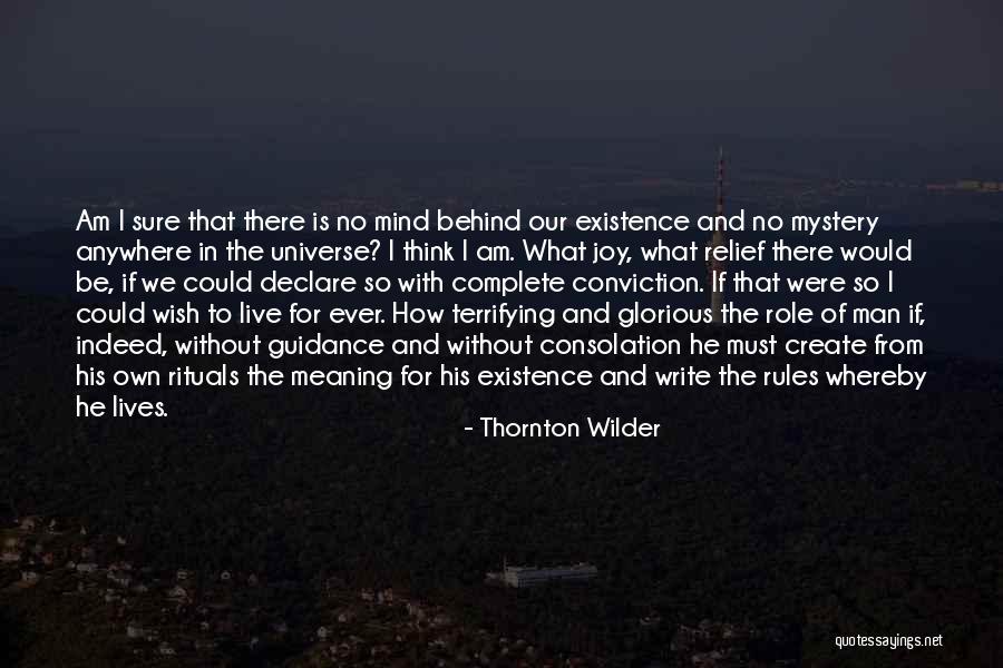 We Create Our Own Quotes By Thornton Wilder We Create Our Own Quotes By Thornton Wilder