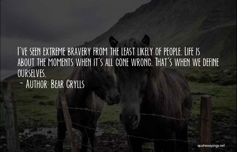 We Define Ourselves Quotes By Bear Grylls