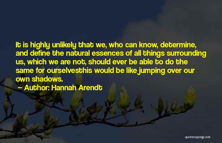 We Define Ourselves Quotes By Hannah Arendt