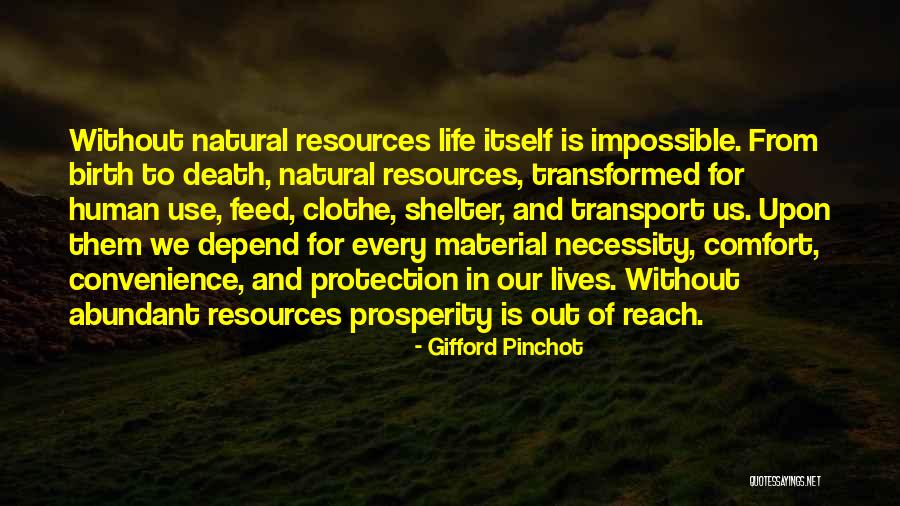 We Depend Quotes By Gifford Pinchot We Depend Quotes By Gifford Pinchot