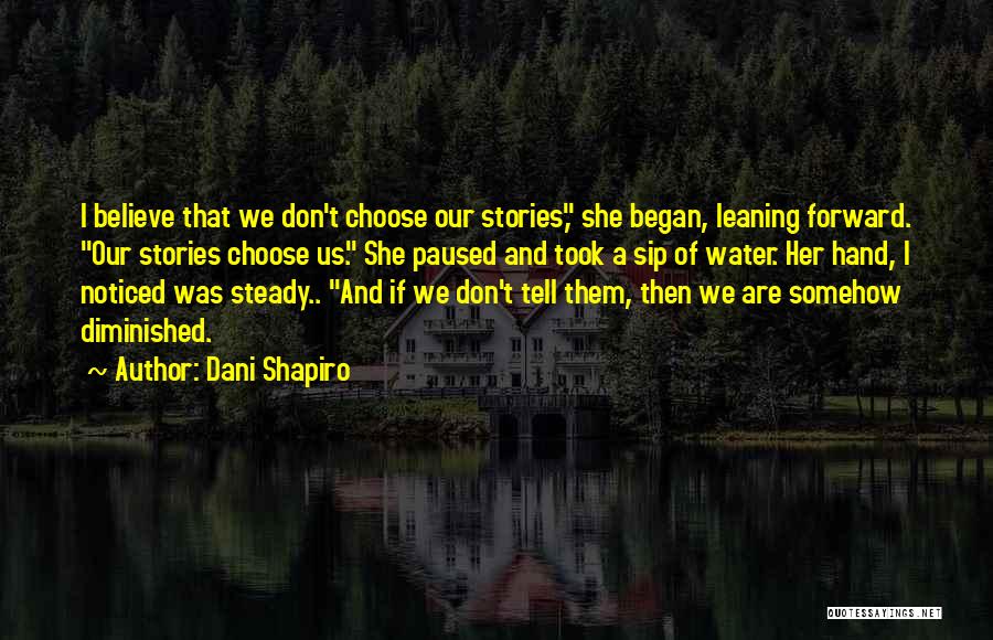 We Don't Choose Quotes By Dani Shapiro