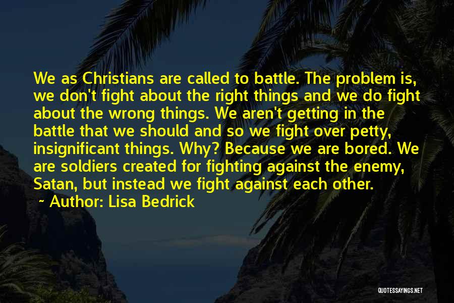 We Don't Fight Quotes By Lisa Bedrick