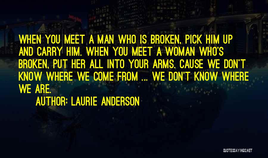 We Don't Meet Quotes By Laurie Anderson