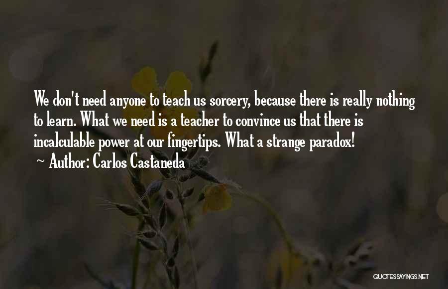 We Don't Need Anyone Quotes By Carlos Castaneda