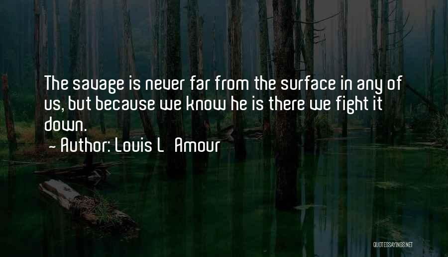 We Fight Because Quotes By Louis L'Amour