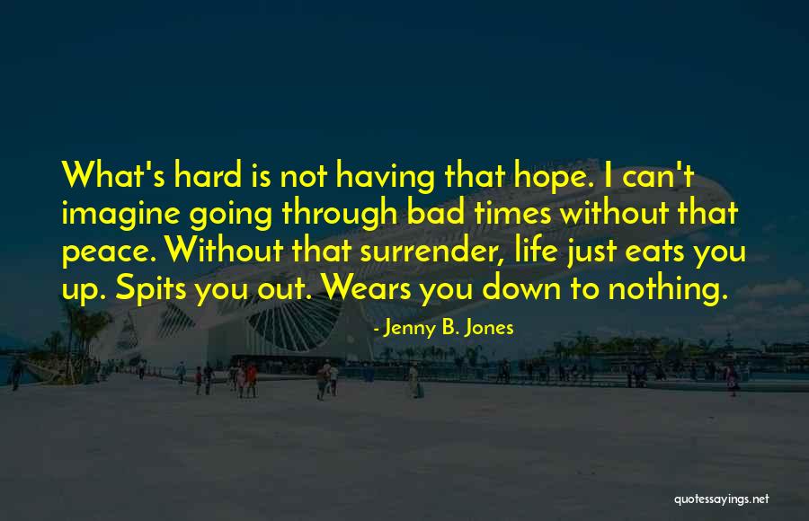 We Go Through Hard Times Quotes By Jenny B. Jones