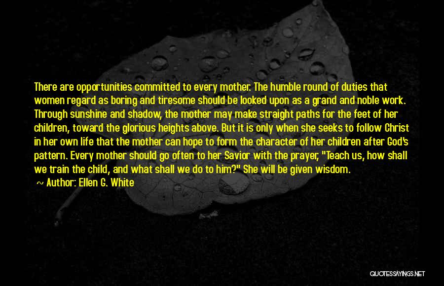 We Go Through Life Quotes By Ellen G. White