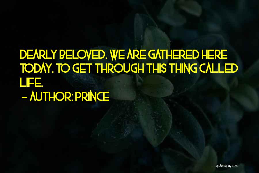 We Go Through Life Quotes By Prince