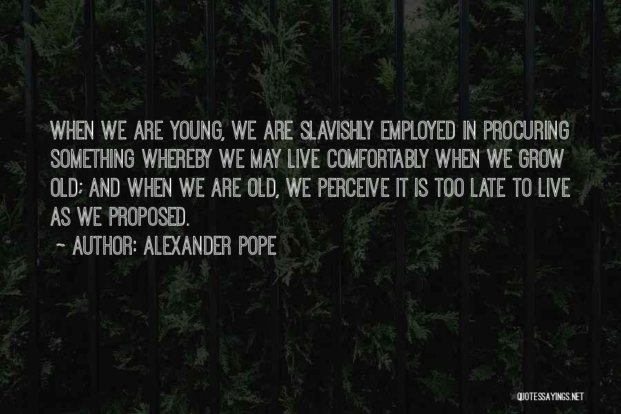 We Grow Old Quotes By Alexander Pope