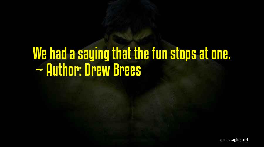 We Had Fun Quotes By Drew Brees