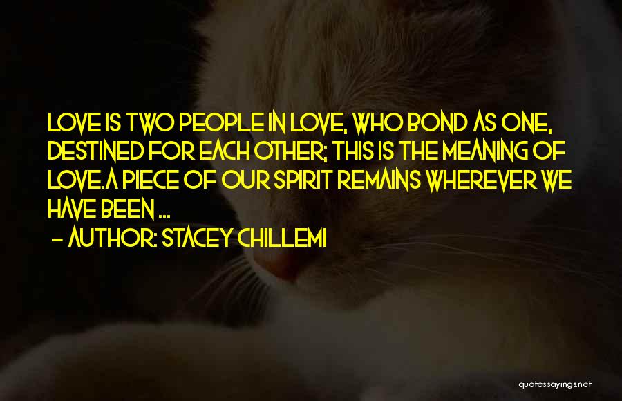 We Have Each Other Love Quotes By Stacey Chillemi