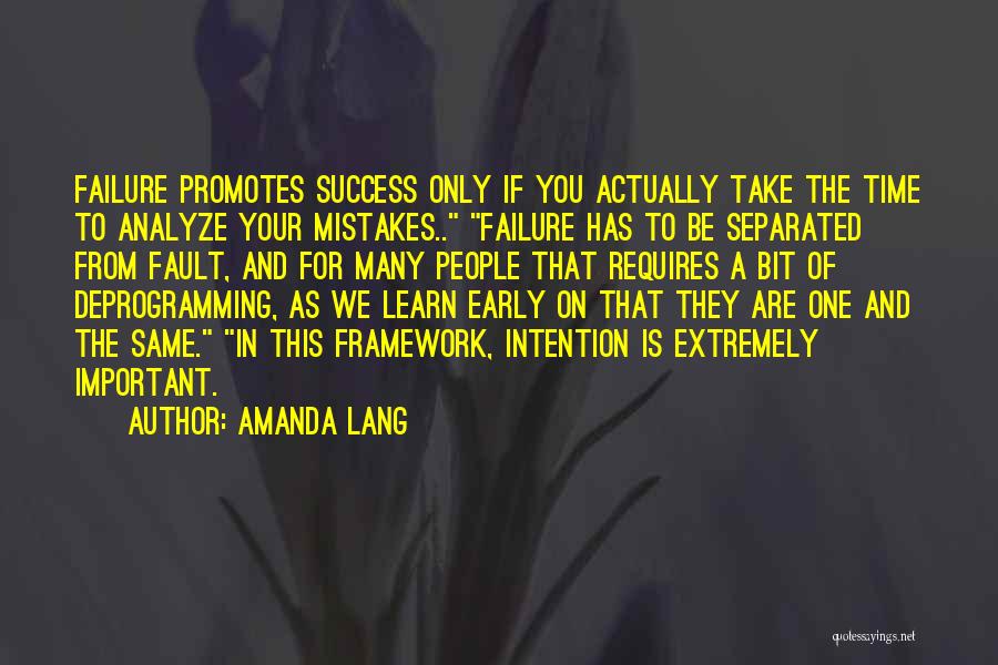 We Learn From Failure Quotes By Amanda Lang
