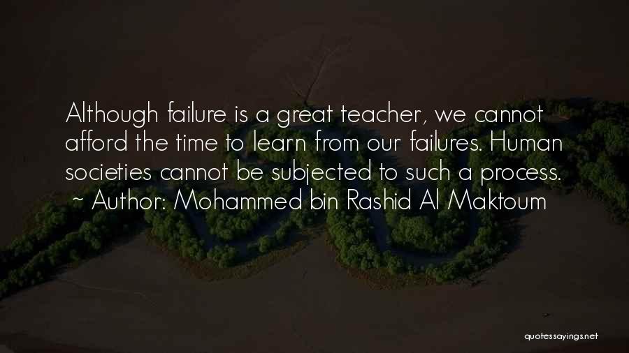 We Learn From Failure Quotes By Mohammed Bin Rashid Al Maktoum