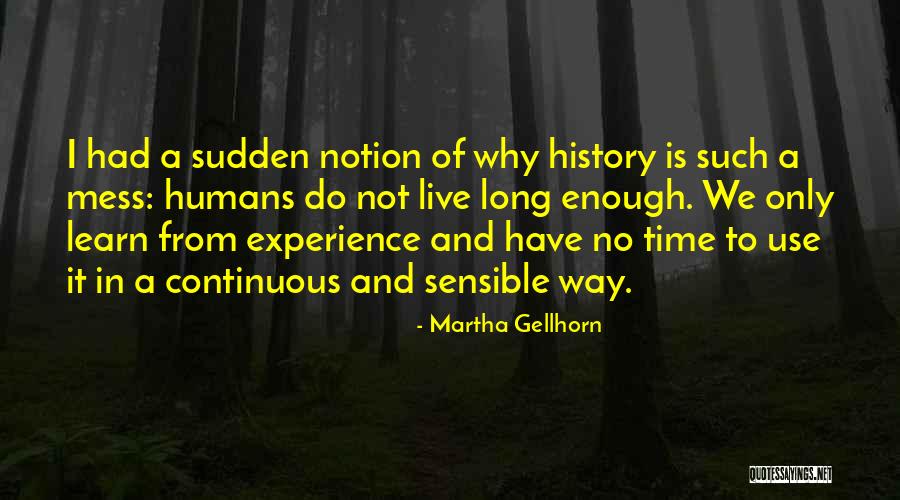 We Learn From History Quotes By Martha Gellhorn