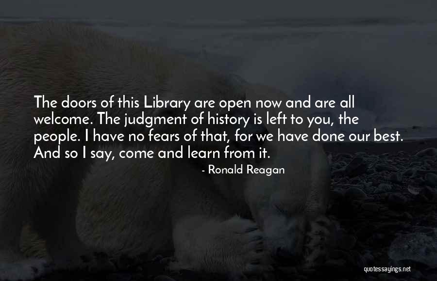We Learn From History Quotes By Ronald Reagan We Learn From History Quotes By Ronald Reagan