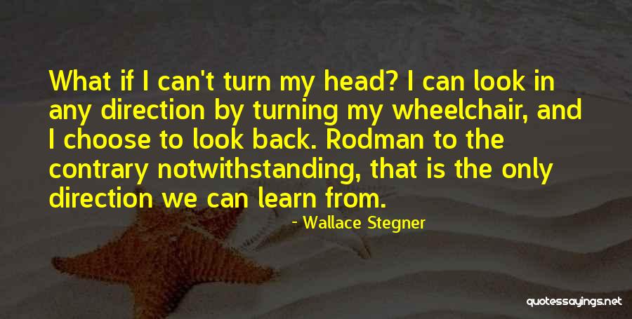 We Learn From History Quotes By Wallace Stegner