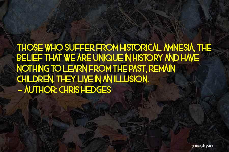 We Learn From The Past Quotes By Chris Hedges
