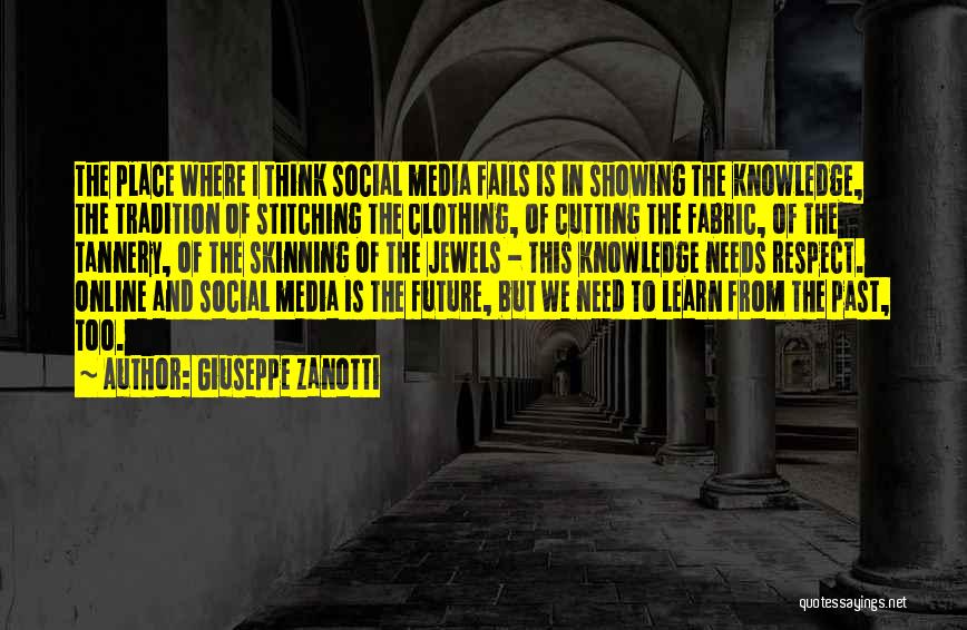 We Learn From The Past Quotes By Giuseppe Zanotti