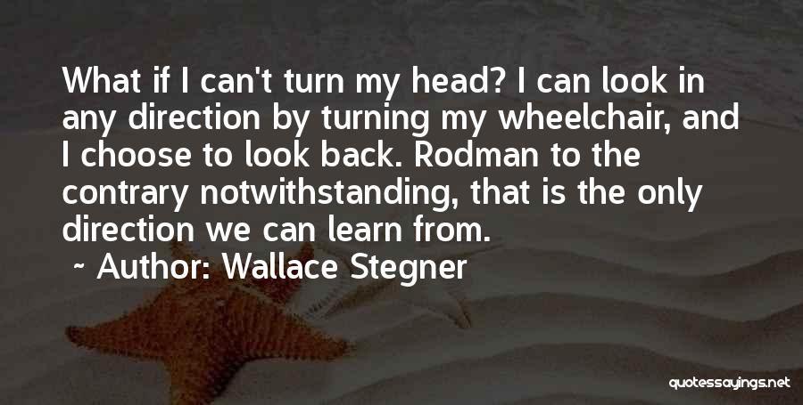 We Learn From The Past Quotes By Wallace Stegner