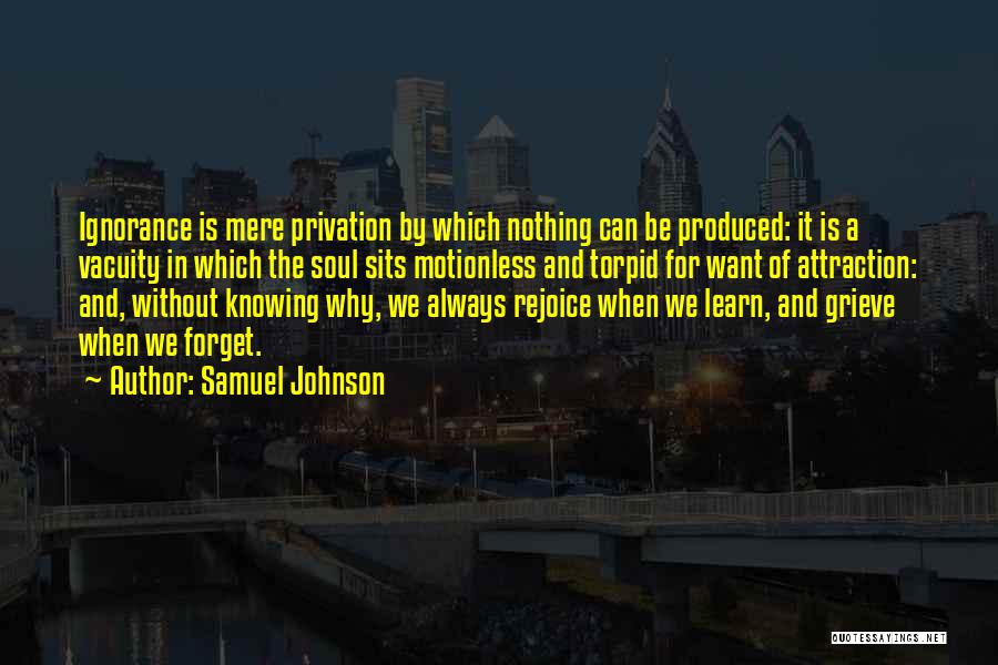 We Learn Nothing Quotes By Samuel Johnson