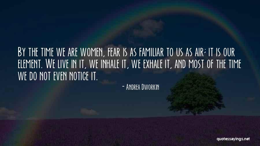 We Live In Fear Quotes By Andrea Dworkin