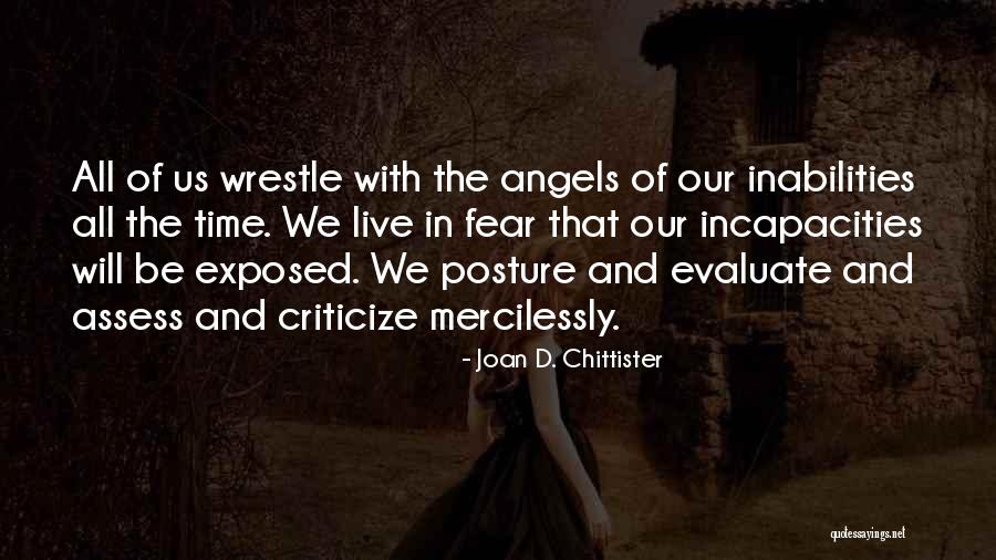 We Live In Fear Quotes By Joan D. Chittister