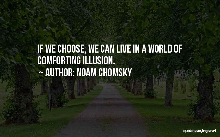 We Live In Illusion Quotes By Noam Chomsky