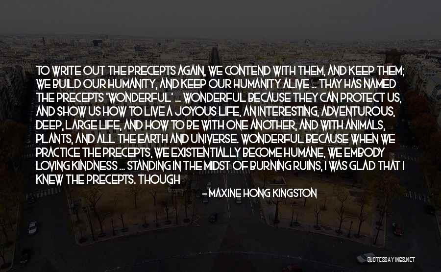 We Live Our Life Quotes By Maxine Hong Kingston